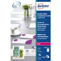 Carte de correspondance Quick-Clean - Satin - Avery