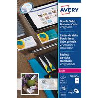 Carte de visite impression laser Quick-Clean - Avery