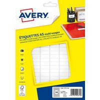 Étiquette blanche multi impression - Avery