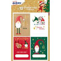 Étiquette cadeau de Noël - Motif Lutin - Avery