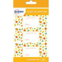 Étiquette confiture fruits jaunes - 95x40 mm - Avery