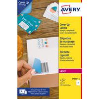 Étiquette de masquage blanche - 199,6x143,5 mm - Avery