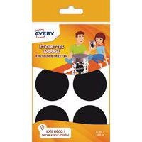 Étiquette ronde ardoise noire - Ø48 mm - Avery