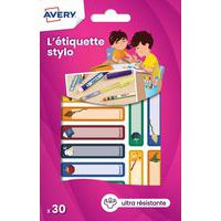 Étiquette stylo - 50 x 10 mm - Motif magie - Avery