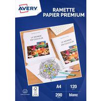 Feuille de papier premium - A4 - 120 g/m - Toute imprimante - Avery