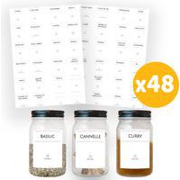 Étiquette minimaliste pour épices - 3,7x4,5 cm - Avery