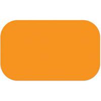 Adhésif marquage au sol en tiret arrondi LeanStripe - Orange - Ergomat