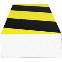 Amortisseur de choc rectangle pour surface - Noir/Jaune - Ergomat