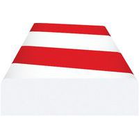 Amortisseur de choc rectangle pour surface - Rouge/Blanc - Ergomat