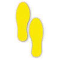 Empreinte de pas adhésive LeanStripe - Jaune - Ergomat