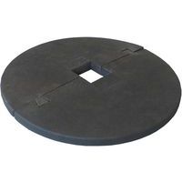Tapis anti-herbe circulaire pour poteau - Viso