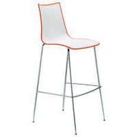 Tabourets Zebra hauteur 65 et 80 cm bicolore lot de 2 S-CAB