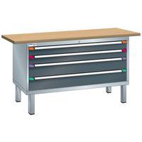 Établi XXL 150x70x84 cm multiplex Thurmetall