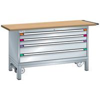 Établi mobile XXL 150x70x84 cm multiplex Thurmetall