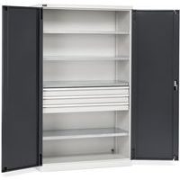 Armoire à portes battantes Perform 3 tiroirs - 1193x555x2000 mm - Fami