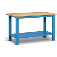 Etabli en acier avec plateau en bois - 1500x750x882 mm - Fami