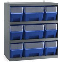 Rack 9 conteneurs avec façade RK Box Air - 496x304x546 mm - Fami