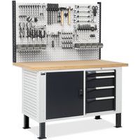 Etabli avec panneau Master BR - 1500x750x1683/2058 mm - Fami