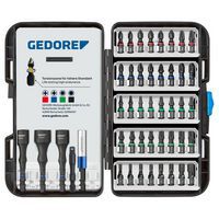 Coffret d'embouts torsion 666-045 - 45 pièces - Gedore