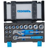 Coffret douilles avec pince clé 18pcs 19 DMU 183 - Gedore
