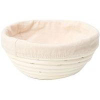 Banneton osier rond avec toile coton 6 Ø25cm - Patisse