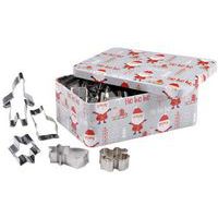 Set de 25 emporte-pièces avec Boite métal Père-Noël