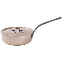Sauteuse en cuivre avec couvercle B Chef - 24cm - 3L - Baumalu