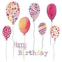 Serviette Ballons d'anniversaire - 33cm - Ambiente