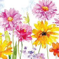 Serviette Fleurs de joie - 33cm - Ambiente