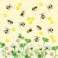 Serviette Joie des abeilles - 33cm - Ambiente