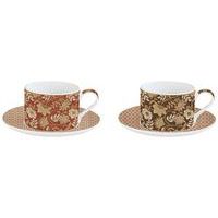 Tasse déjeuner décor fleurs de rêves 24cl - Lot 2 assortis - Easy Life
