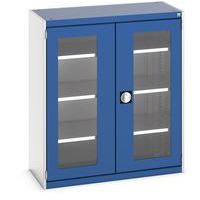 Armoire à portes transparentes Cubio 1050x525x1200mm - Bott