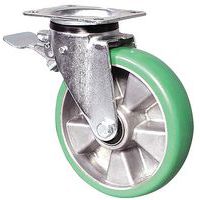 Roulette manutention a double blocage - 400 kg - Guitel