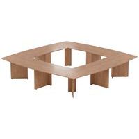 Table réunion Atem 16 personnes pieds panneaux - MBA