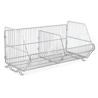 Panier gerbable en fil d'acier - 960×500×480mm - Manutan Expert