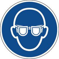 Panneau Lunettes de protection obligatoires - PVC - Manutan Expert
