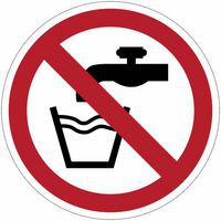 Panneau interdiction - Eau non potable - PVC - Manutan Expert