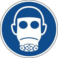Panneau Protection des voies respiratoires - PVC - Manutan Expert