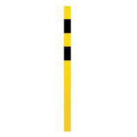 Poteau acier laqué 70x70 mm jaune noir - Croso