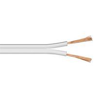 Câble haut parleur 2x2,5mm Blanc - MicroConnect