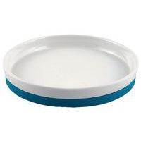 Lot de 4 assiettes plates antidérapantes porcelaine - Plastorex