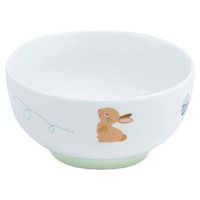 Lot de 4 bols 35 cl antidérapants porcelaine - Plastorex