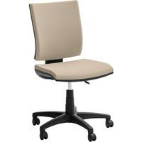 Fauteuil de bureau bas en tissu avec accoudoirs Optima - Quadrifoglio