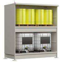 Conteneur extérieur sans portes - Longueur 3m - 2 niveaux