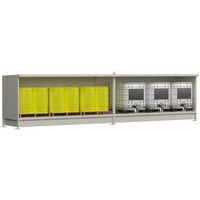 Conteneur extérieur sans portes - Longueur 8m - 1 niveau