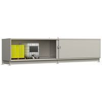 Conteneur extérieur portes coulissantes - Longueur 8m - 1 niveau