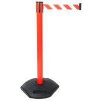 Poteau avec socle PVC à sangle 2 m  - Manutan Expert