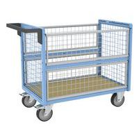 Chariot conteneur grillagé sans toit 500 kg - FIMM