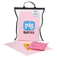 Kit anti-déversement chimique transparent PIG® - 6,7L - Pig