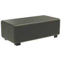 Pouf 2 place Hizia tissu enduit PVC - Alba